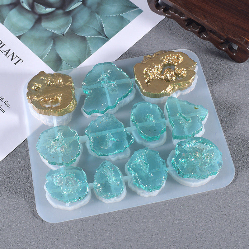 Geode Keychain Popsocket Silicone Mold