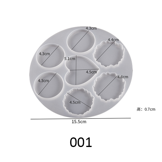Keychain Pop socket Silicone Mold