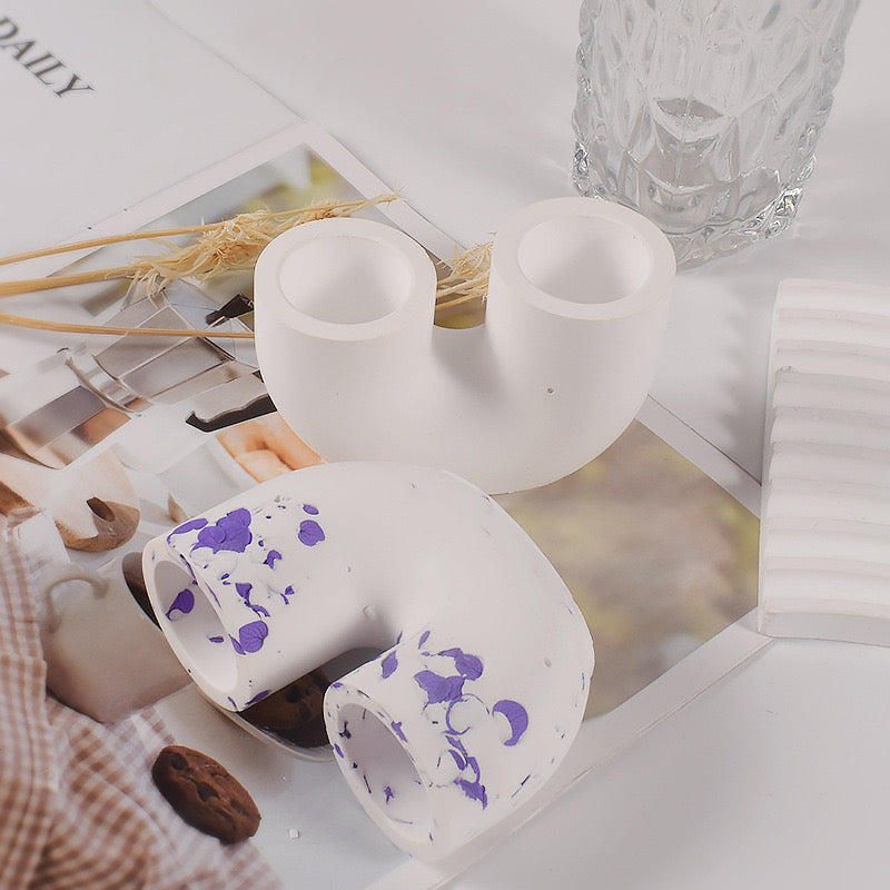 U-Shape Candle Holder Silicone Mold