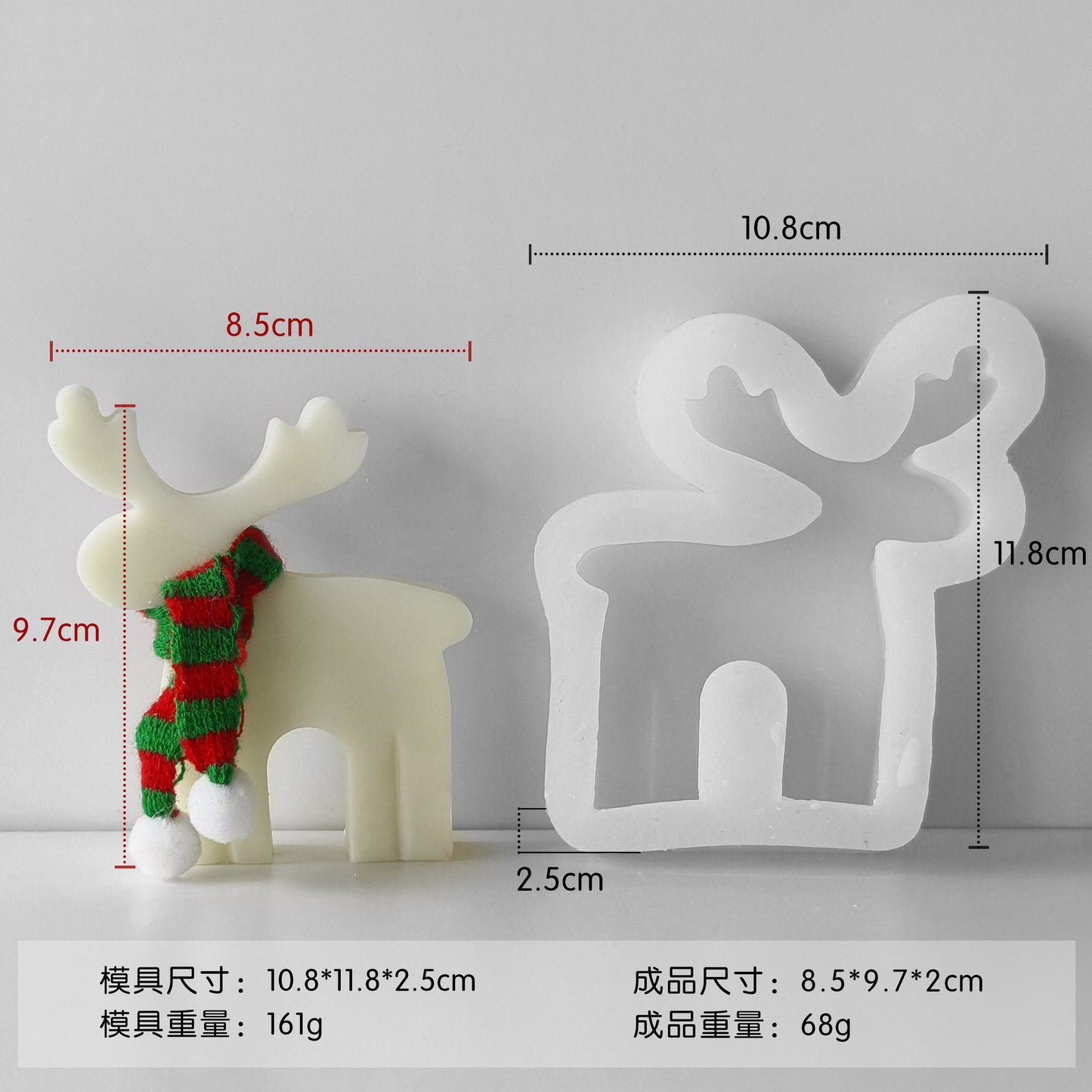 Elk Candle Silicone Mold