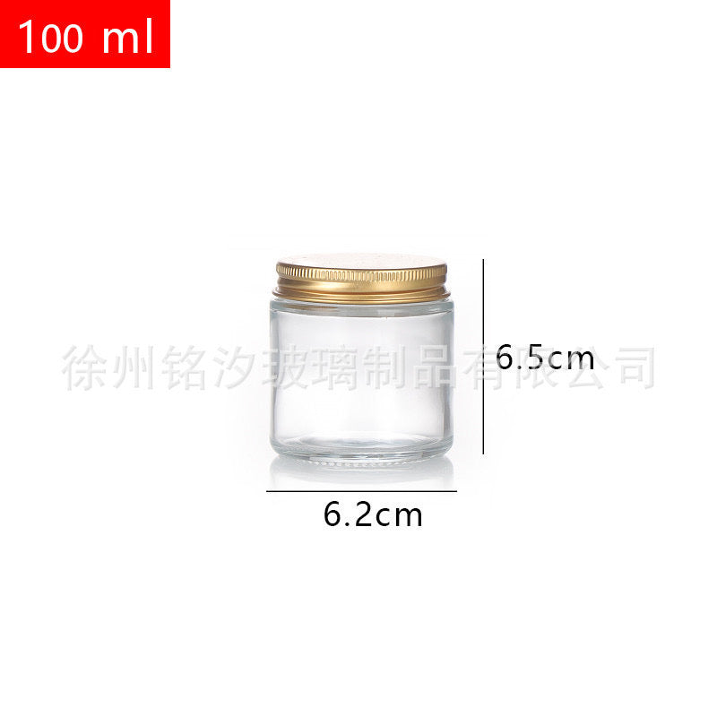 Clear Candle Jar Glass Bottle
