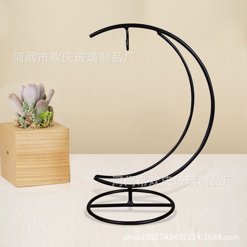 Moon Shaped Iron Bracket Frame