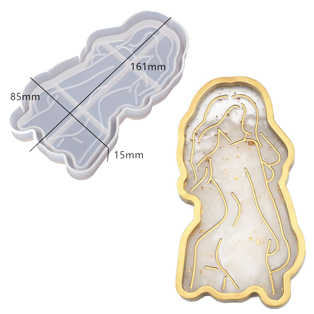 Lady Body Trinket Tray Silicone Mold