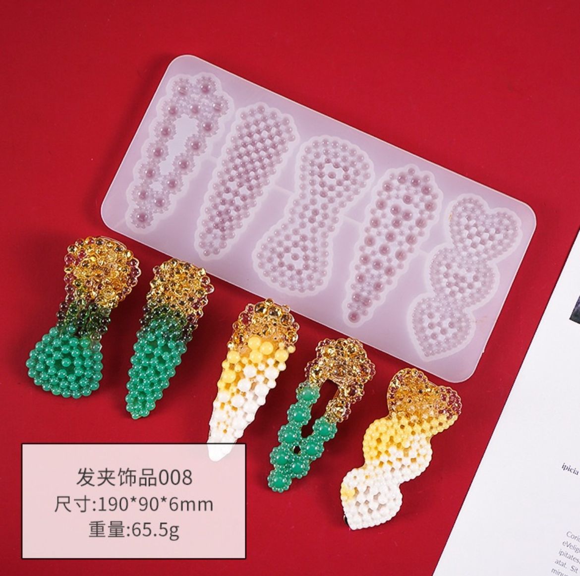 Hairclip Silicone Mold