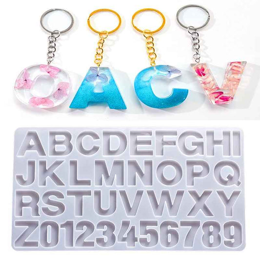 Alphabet Epoxy Resin Silicone Mold
