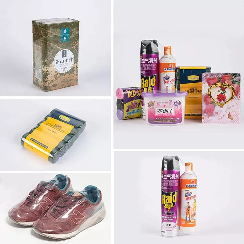 100pcs Transparent Heat Shrinkable Plastic Wrap