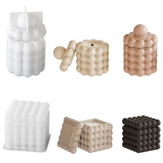Bubble Candle Jar Storage Silicone Mold