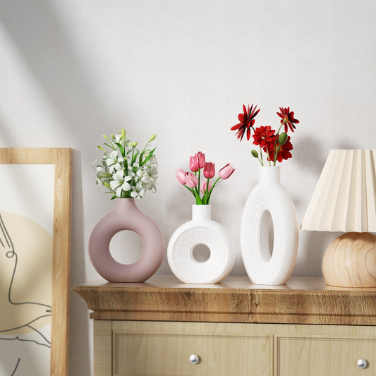 Nordic Donut Striped Vase Mold