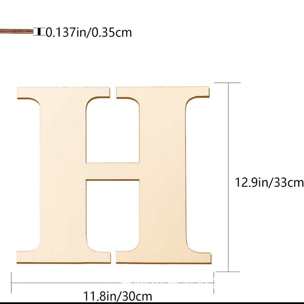 A-Z Wooden Alphabets Letter