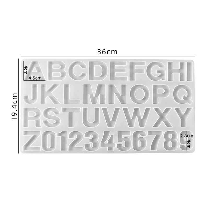 Alphabet Silicone Mold