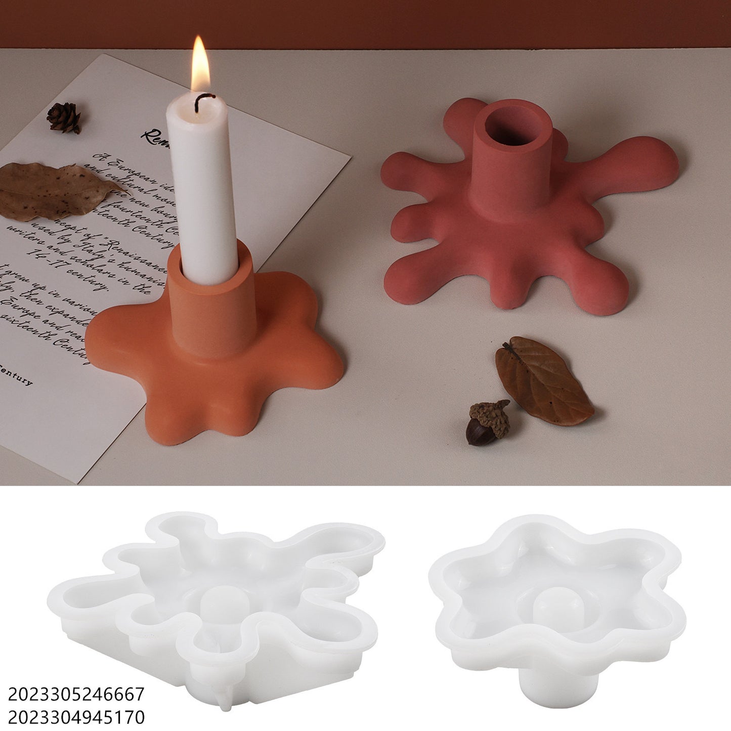 Water Splash Candle Holder Silicone Mold