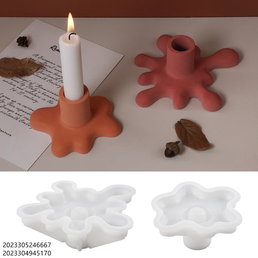 Water Splash Candle Holder Silicone Mold