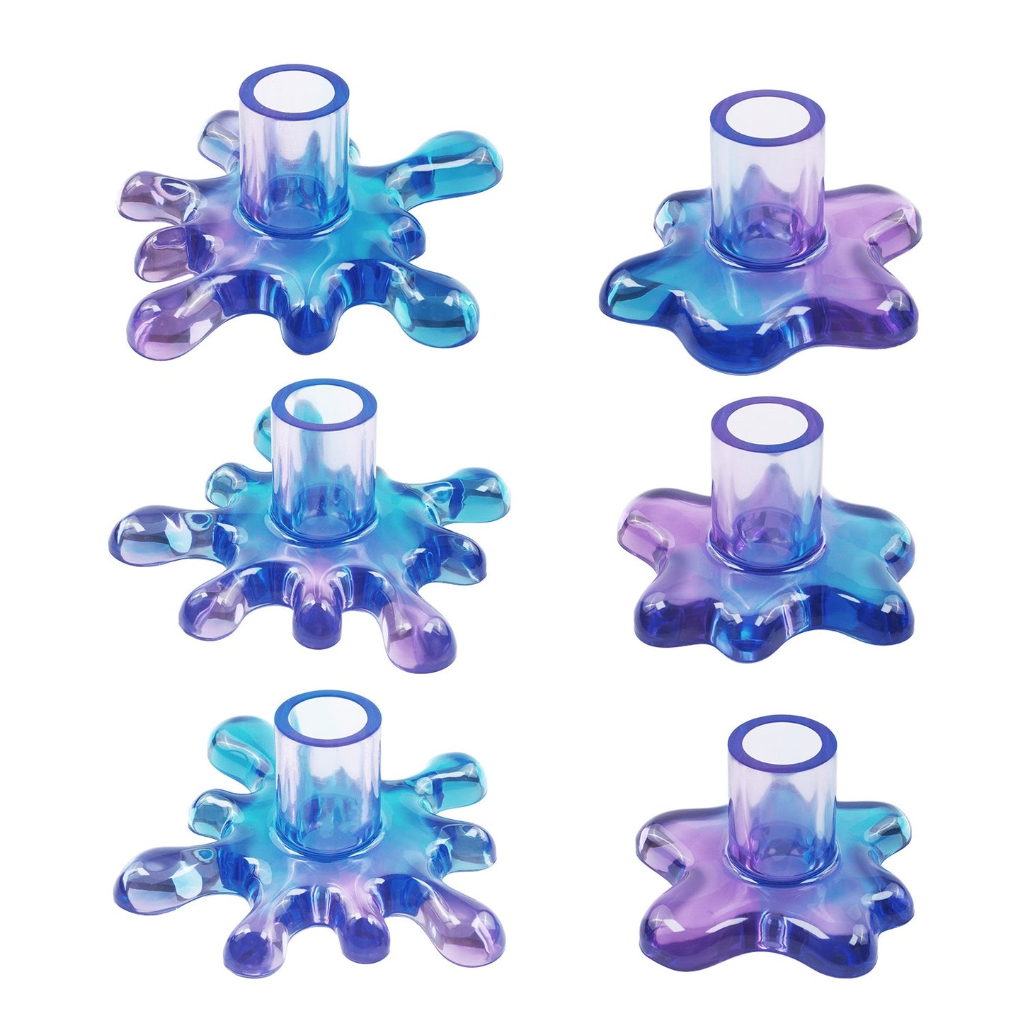 Water Splash Candle Holder Silicone Mold