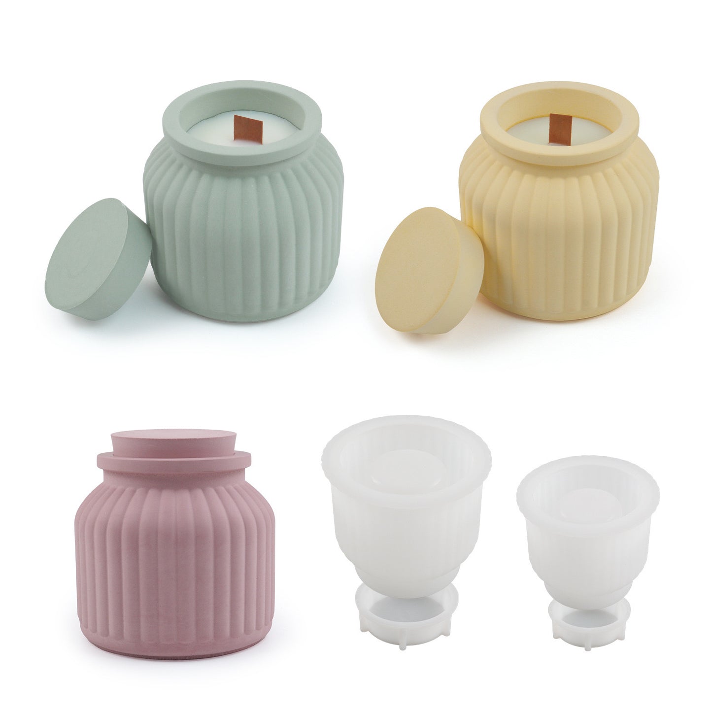 Candle Jar Silicone Mold