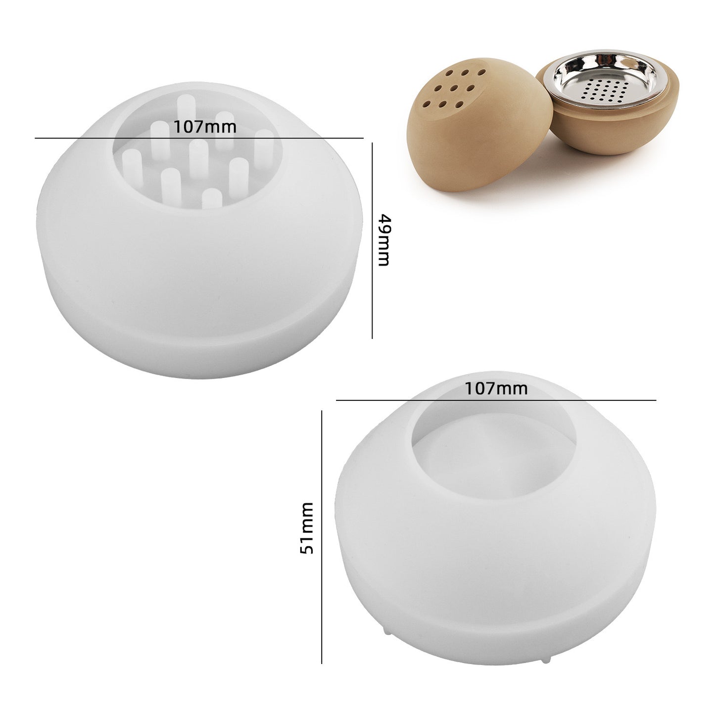 Incense Burner Silicone Mold