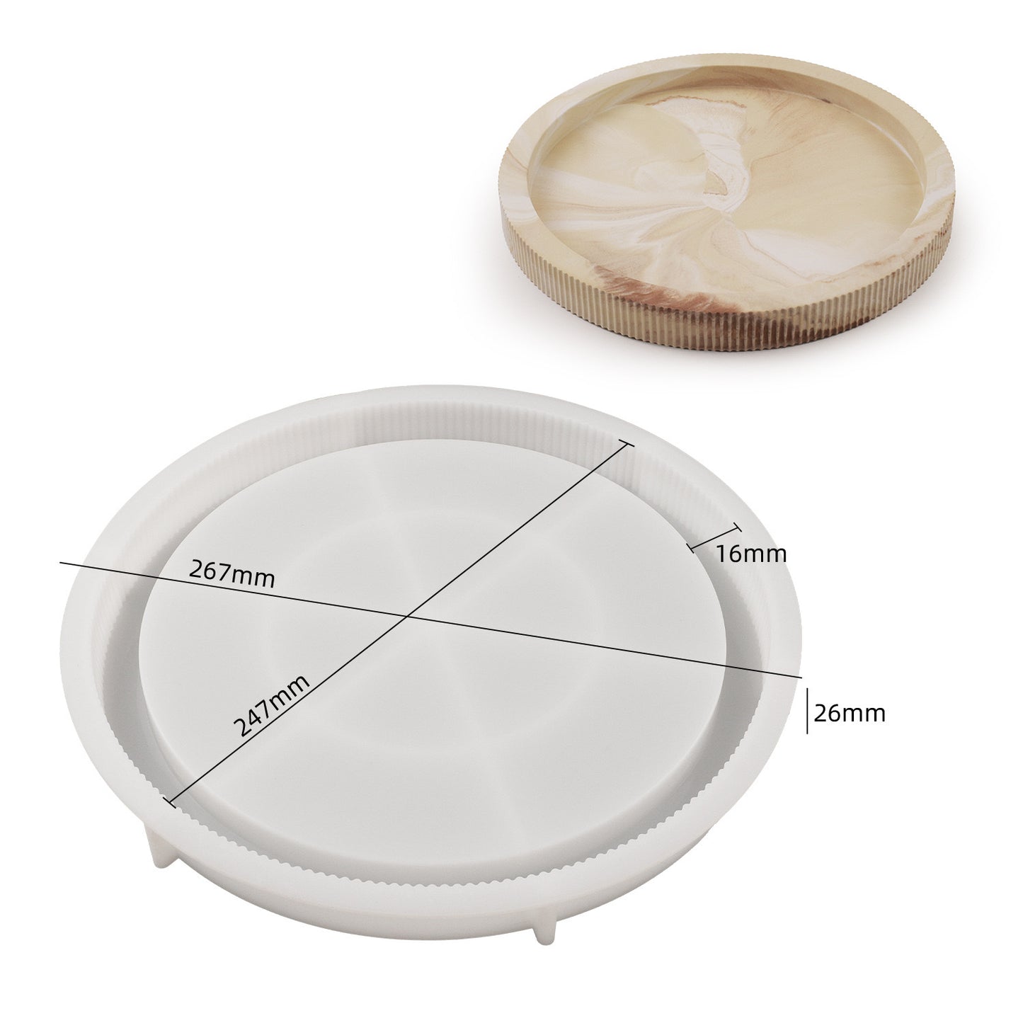 Round Tray Silicone Mold