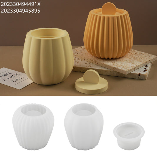 Pumpkin Candle Jar Silicone Mold