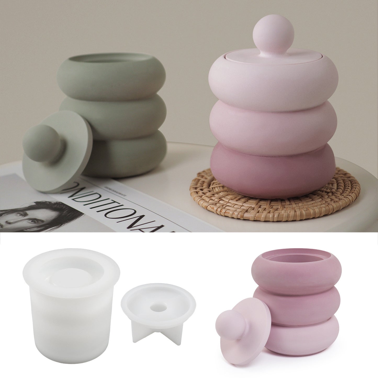 Orb Candle Jar Silicone Mold