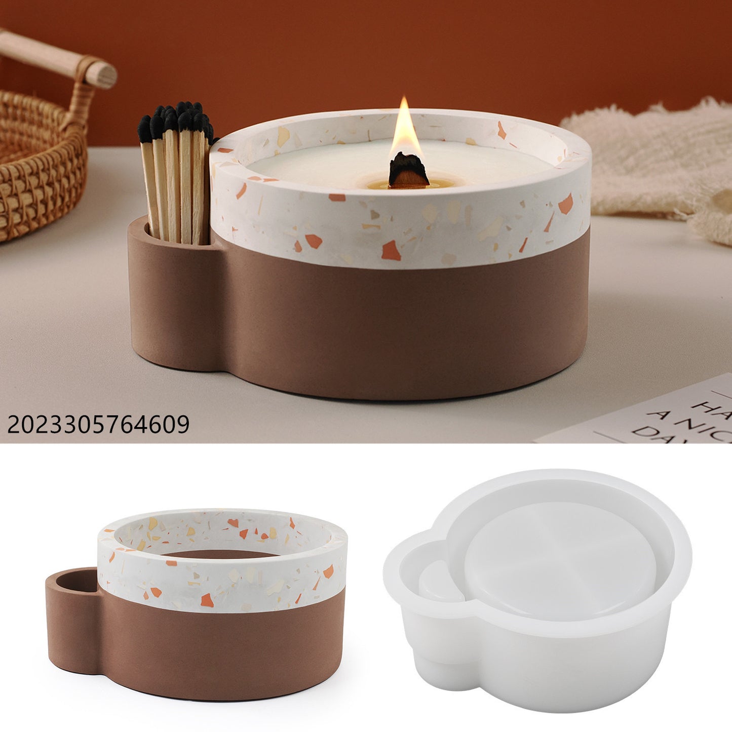 Candle Jar and Matchstick Silicone Mold