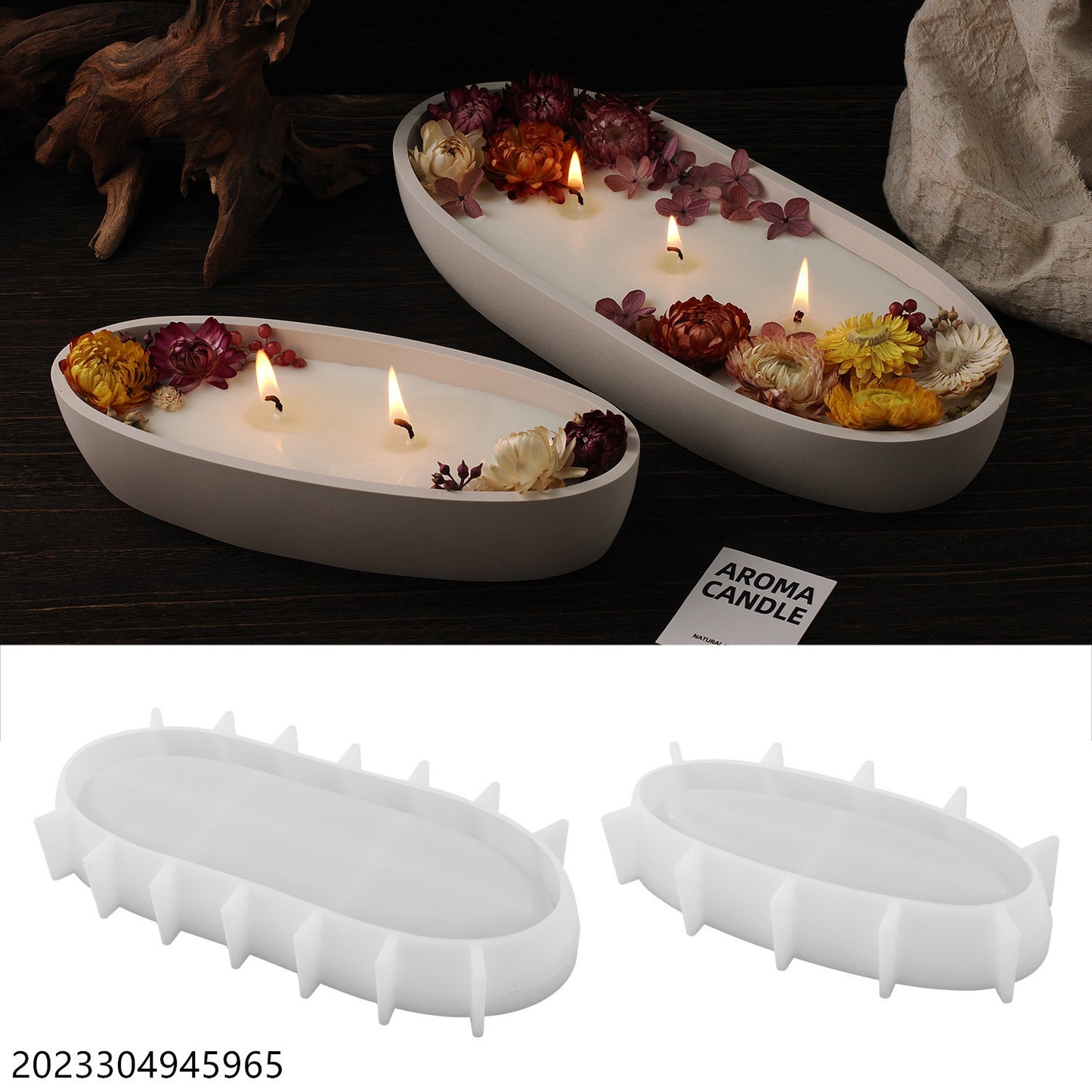 Canoe Candle Jar Silicone Mold