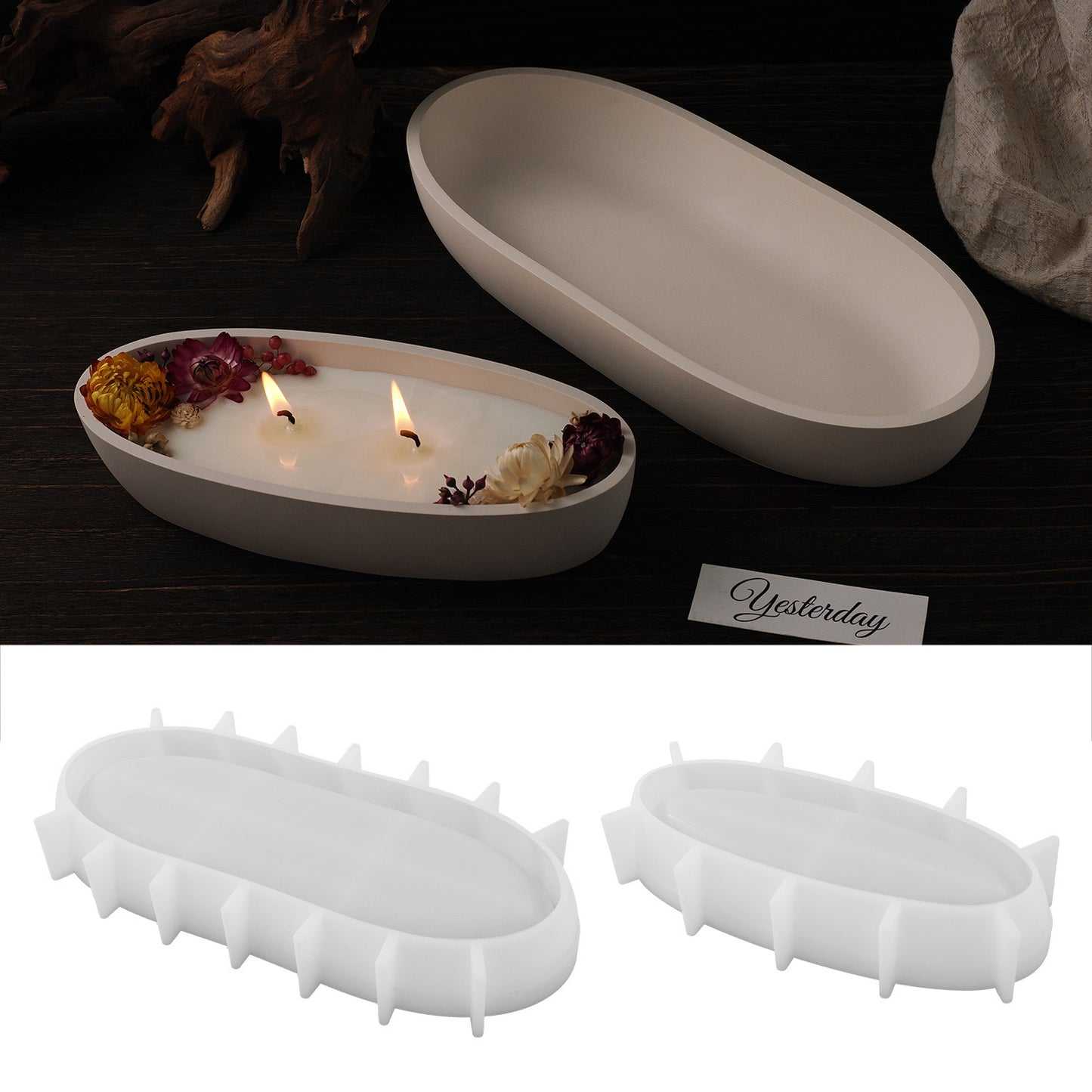 Canoe Candle Jar Silicone Mold