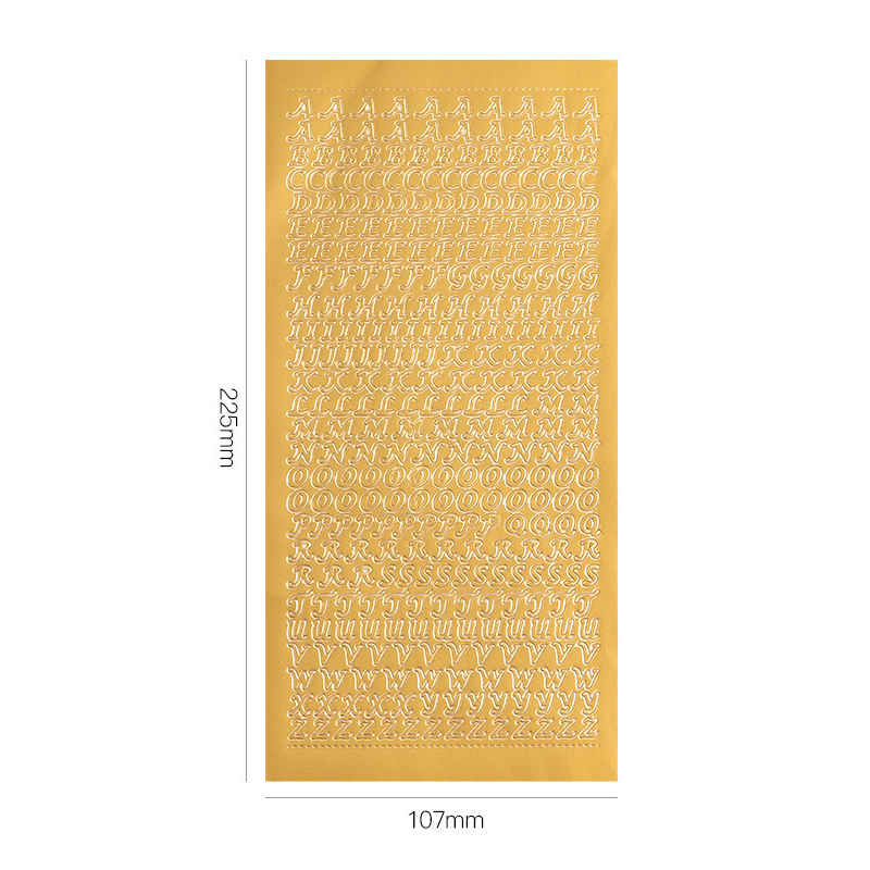 Alphabet Sticker Sheet