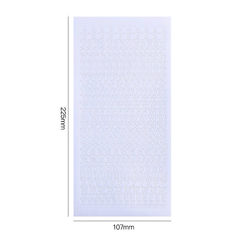 Alphabet Sticker Sheet
