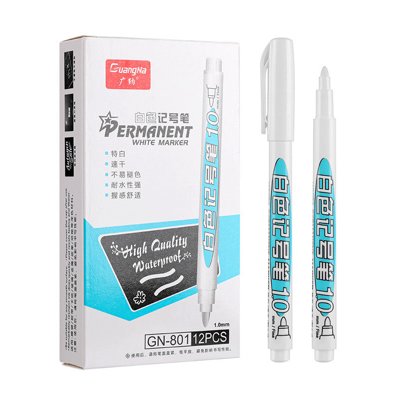 White Water Proof Permanent Marker