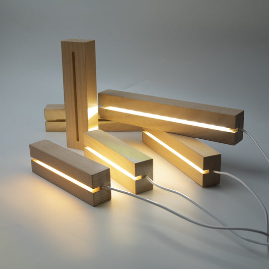 Wooden LED Display Base Light