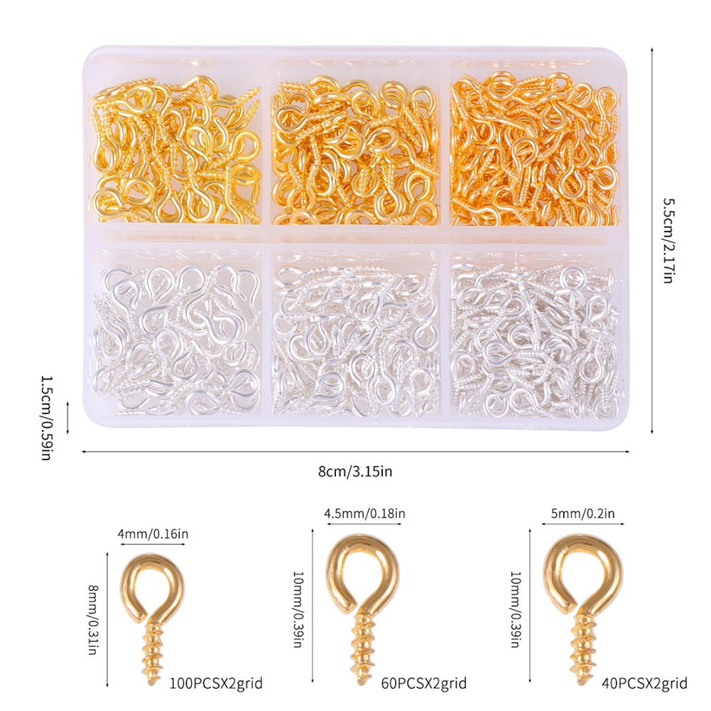 400pcs Eye screws