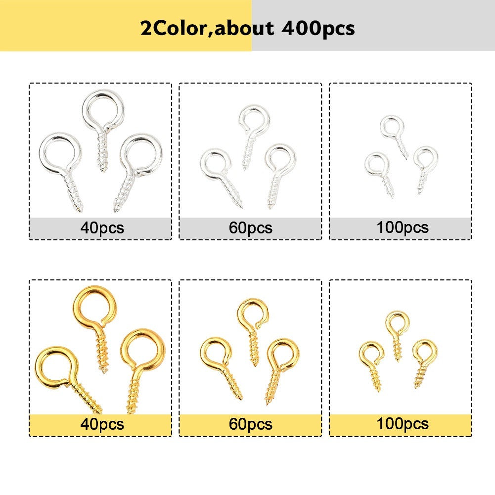 400pcs Eye screws