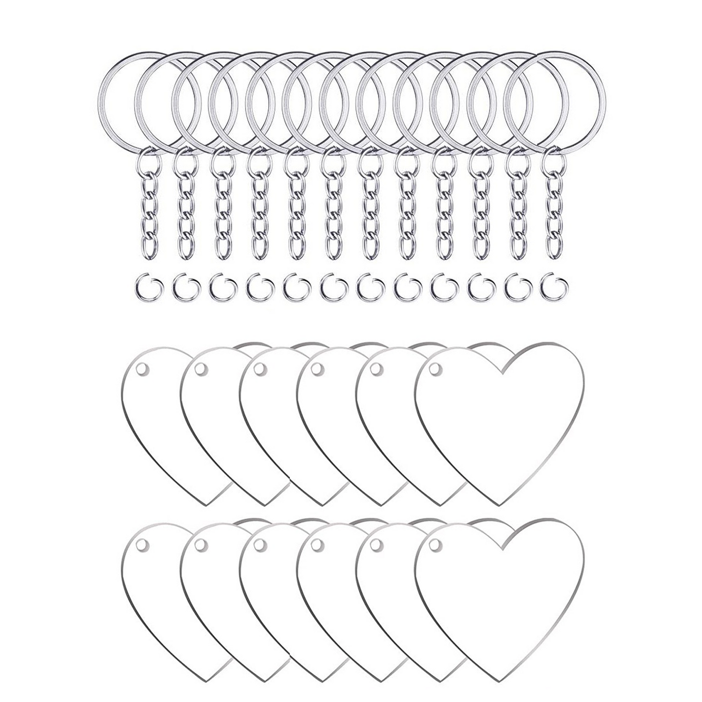 Acrylic Keychain Blanks