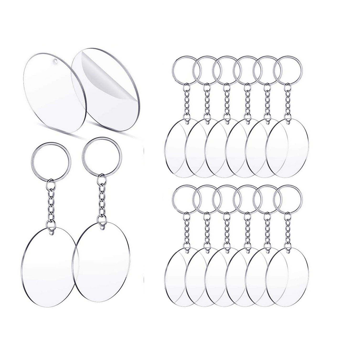 Acrylic Keychain Blanks