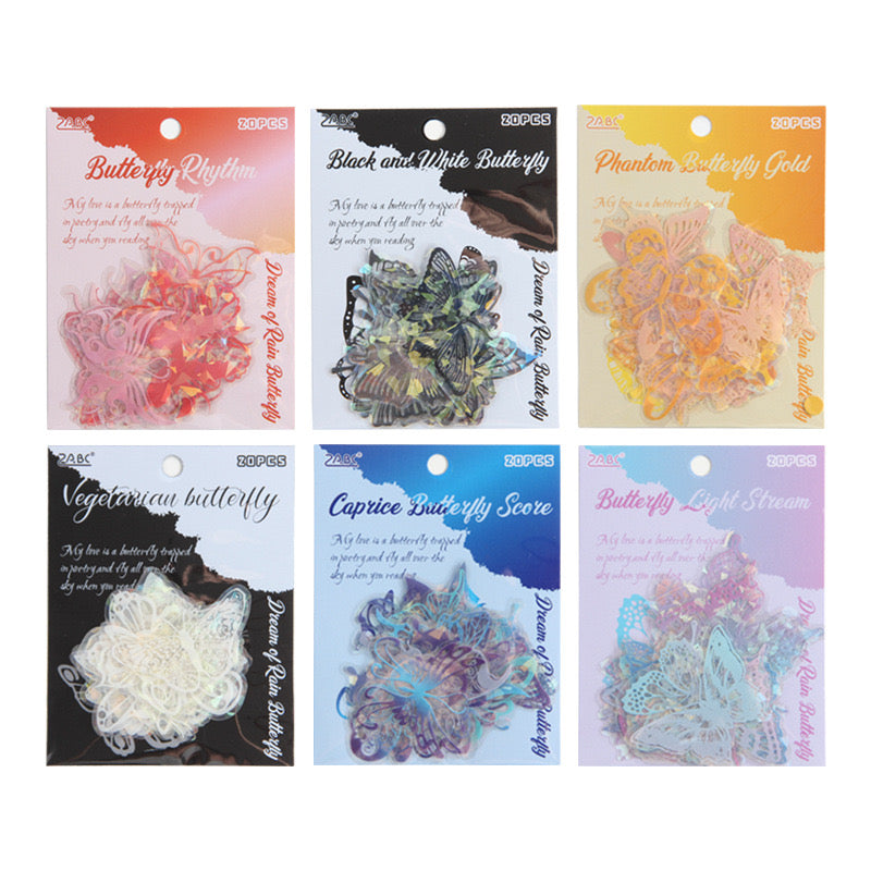 Crystal Butterfly Stickers