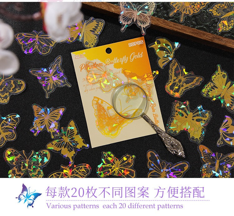 Crystal Butterfly Stickers