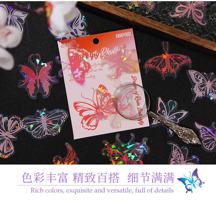 Crystal Butterfly Stickers