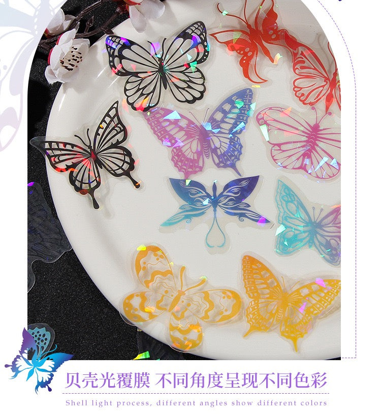 Crystal Butterfly Stickers