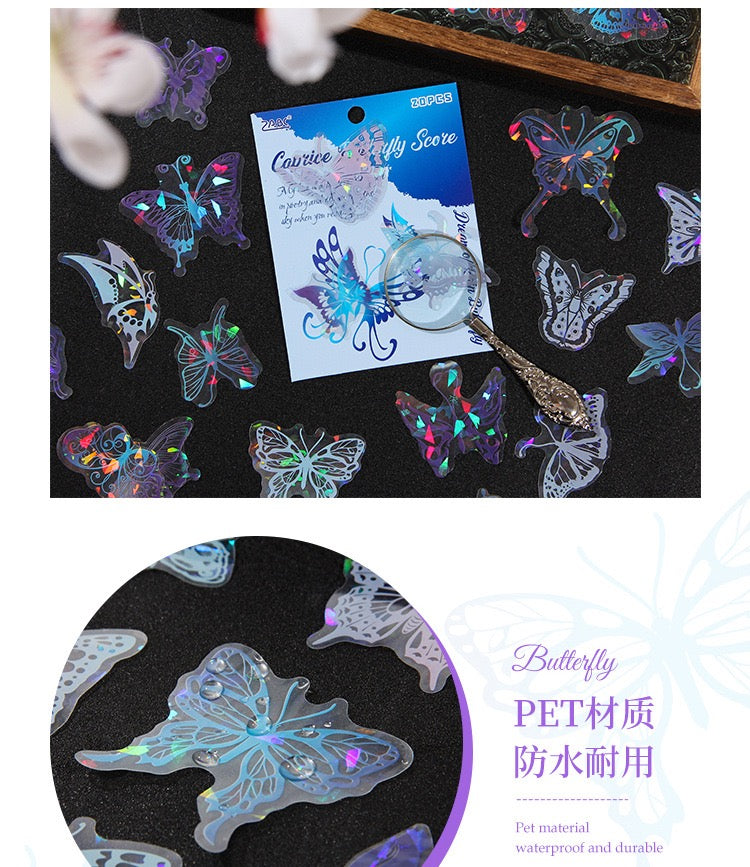 Crystal Butterfly Stickers