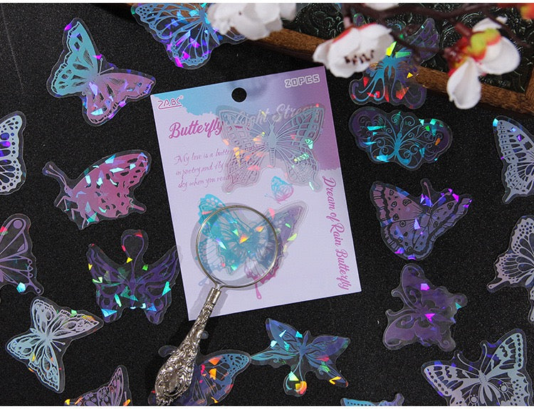 Crystal Butterfly Stickers