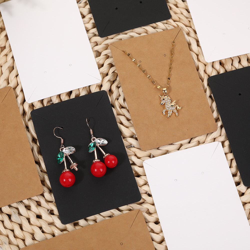 Earrings Necklaces Display Cards