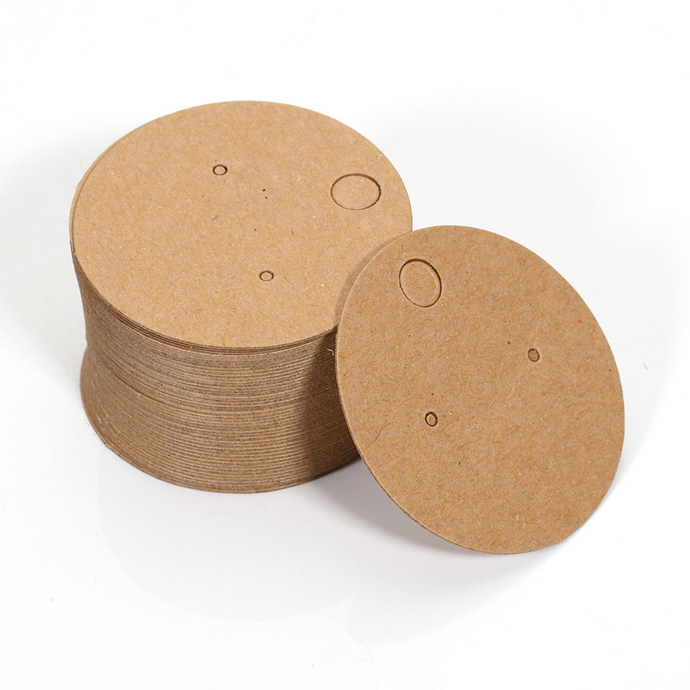 Stud Earrings Necklaces Display Cards