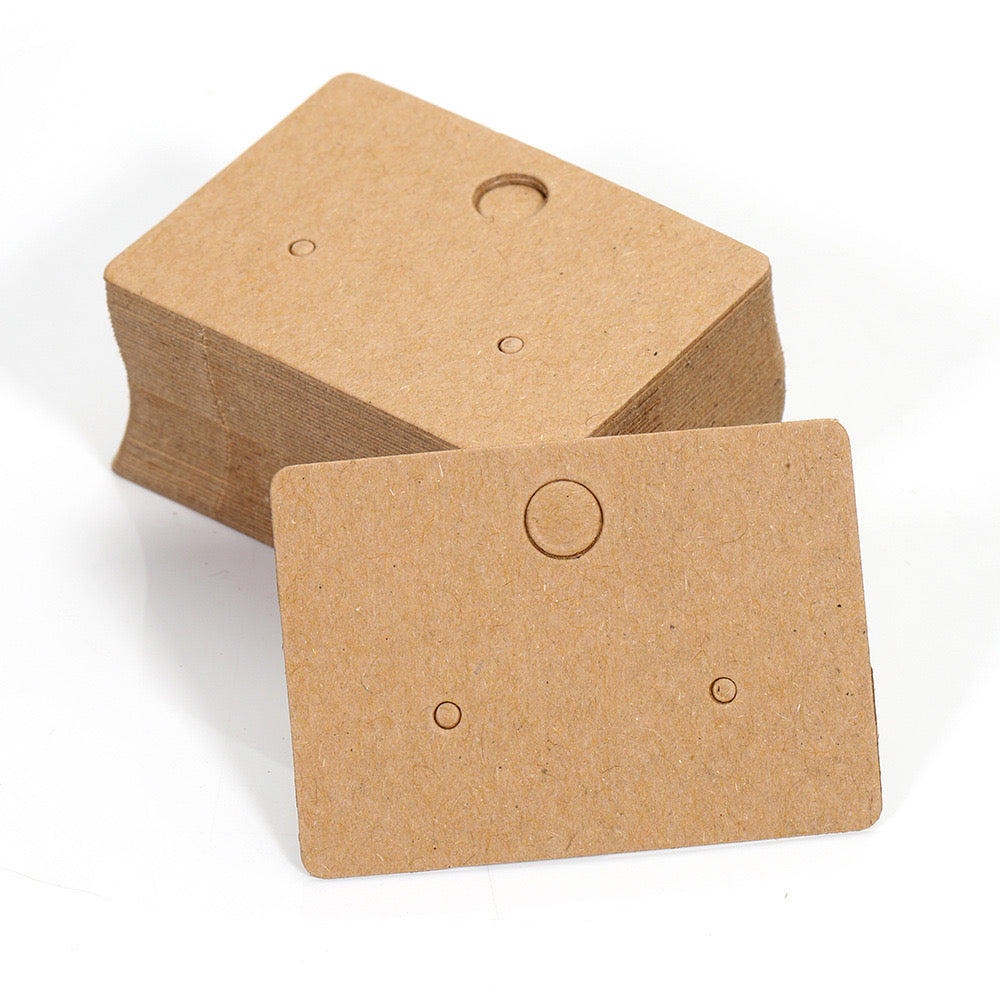 Stud Earrings Necklaces Display Cards