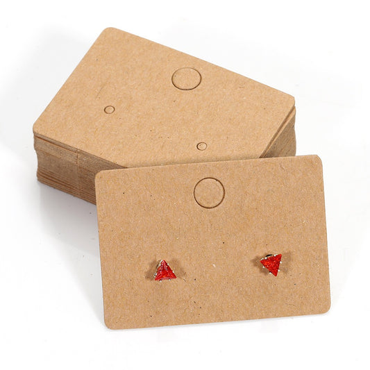 Stud Earrings Necklaces Display Cards