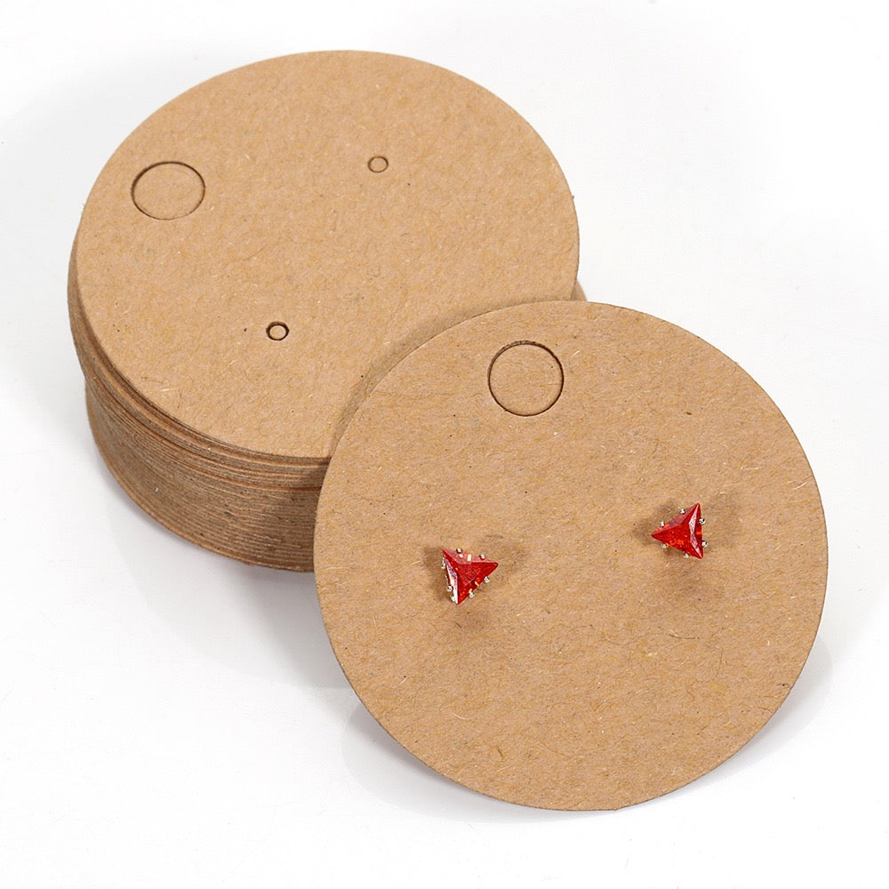 Stud Earrings Necklaces Display Cards