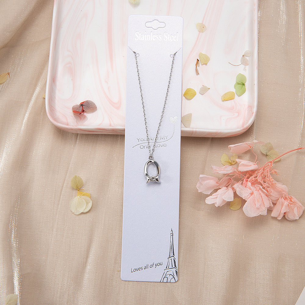 Necklace Display Long Card