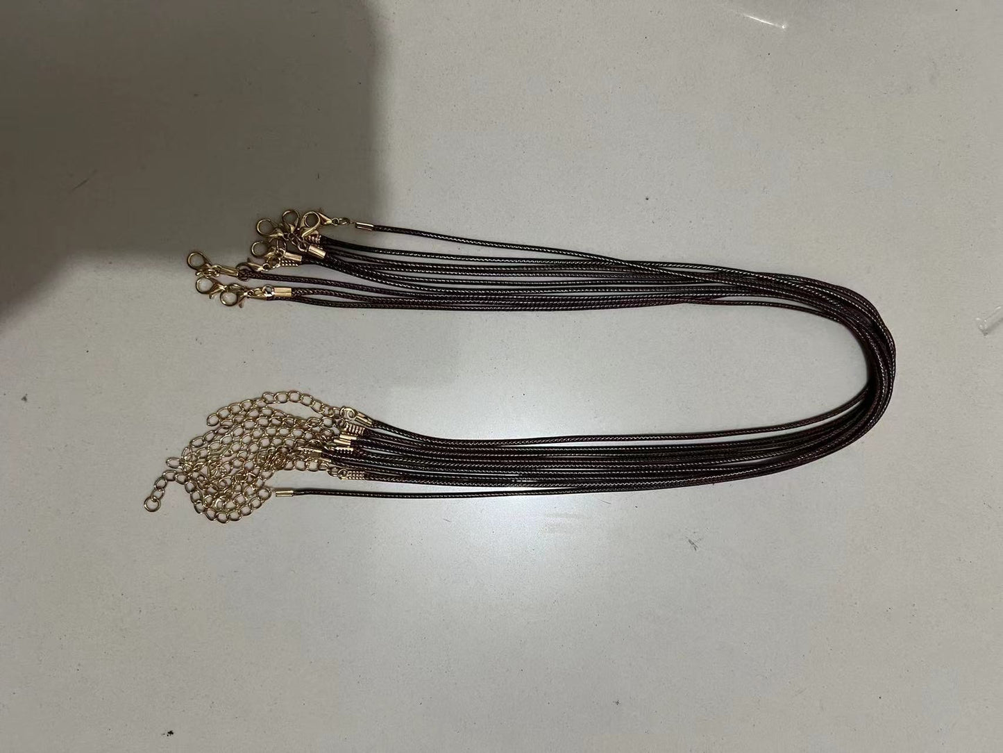 Black Leather Strap Necklace