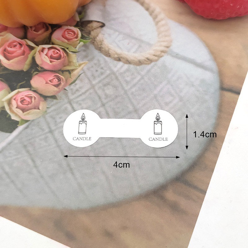 Candle Decorative Sticker Label