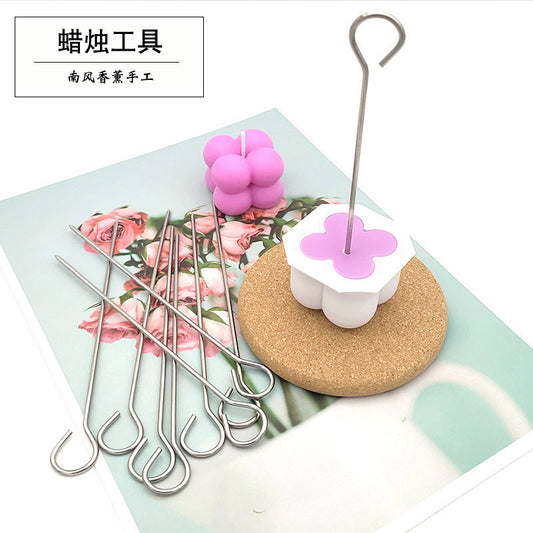 Candle wick drilling/ punching tool