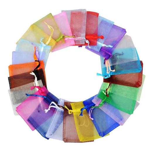 5pcs Colorful Organza Gift Bag
