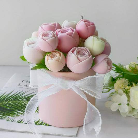 Rose Flower Candle Silicone Mold
